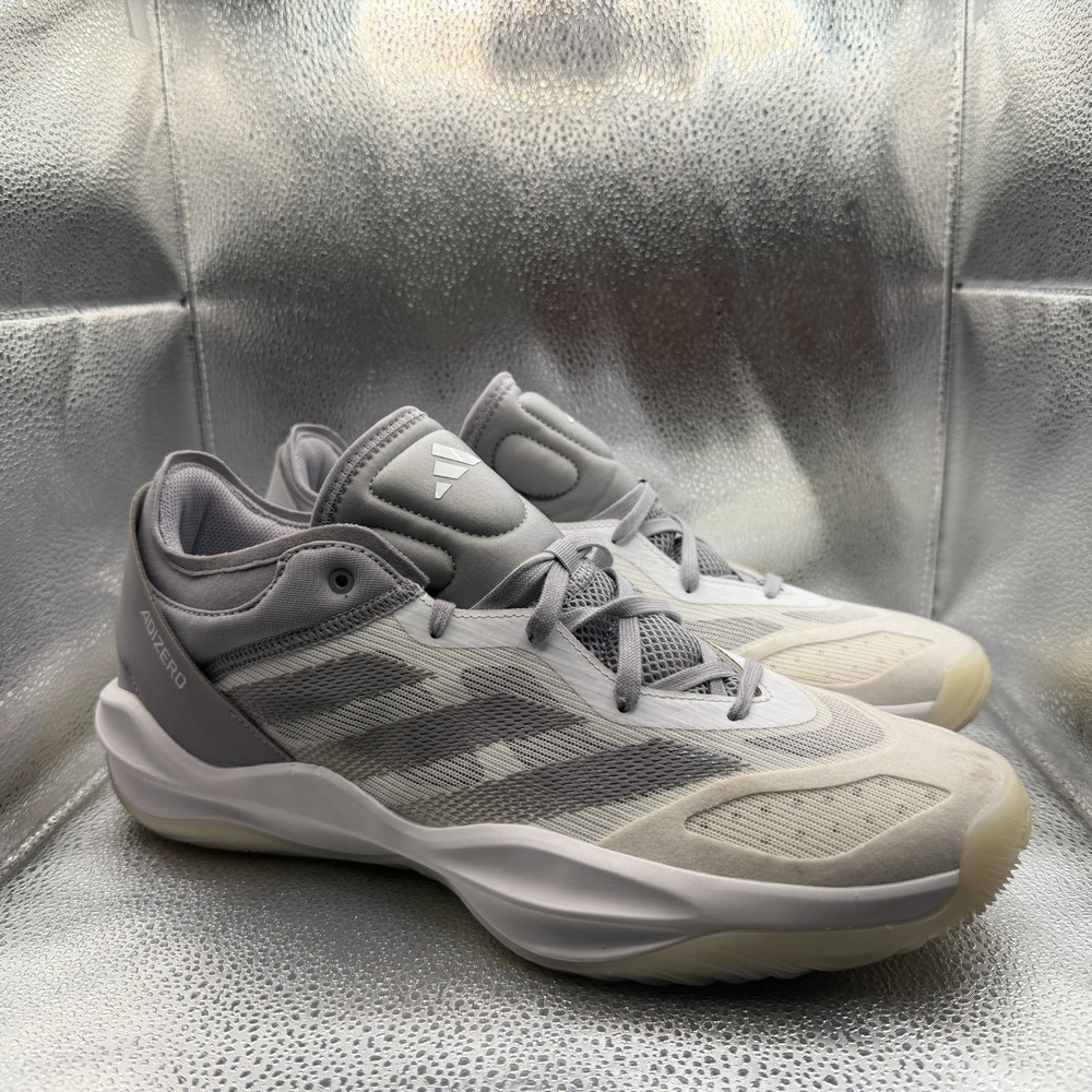 Size 12.5 Adidas Adizero Select 2.0 Low Cloud White Glory Gray Mens Shoes IG6684